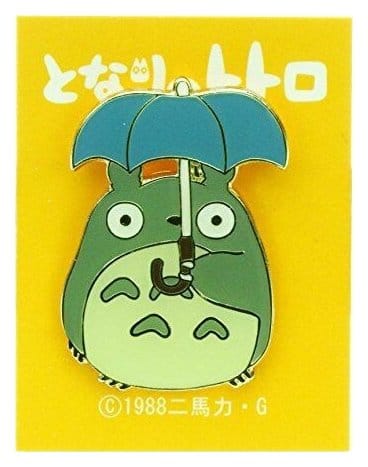 Mein Nachbar Totoro Anstecker Totoro Holding Umbrella