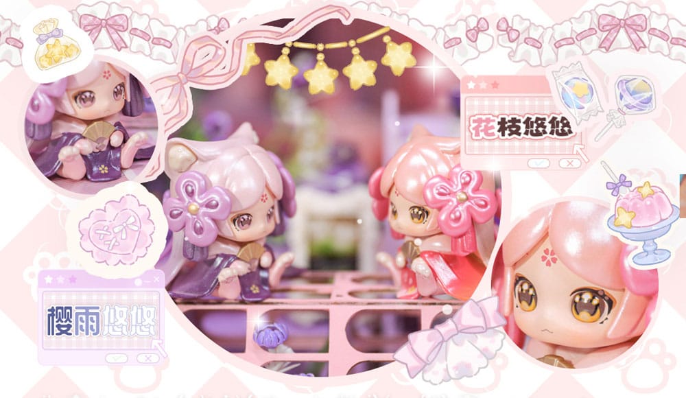 Original Character Sammelfiguren Cat Nizizi-Kitten Agency 7 cm Sortiment (8)