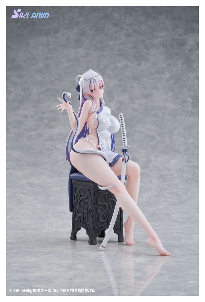 Original Character PVC Statue 1/7 The Color of the Blue - White Snake Normal Edition 20 cm
