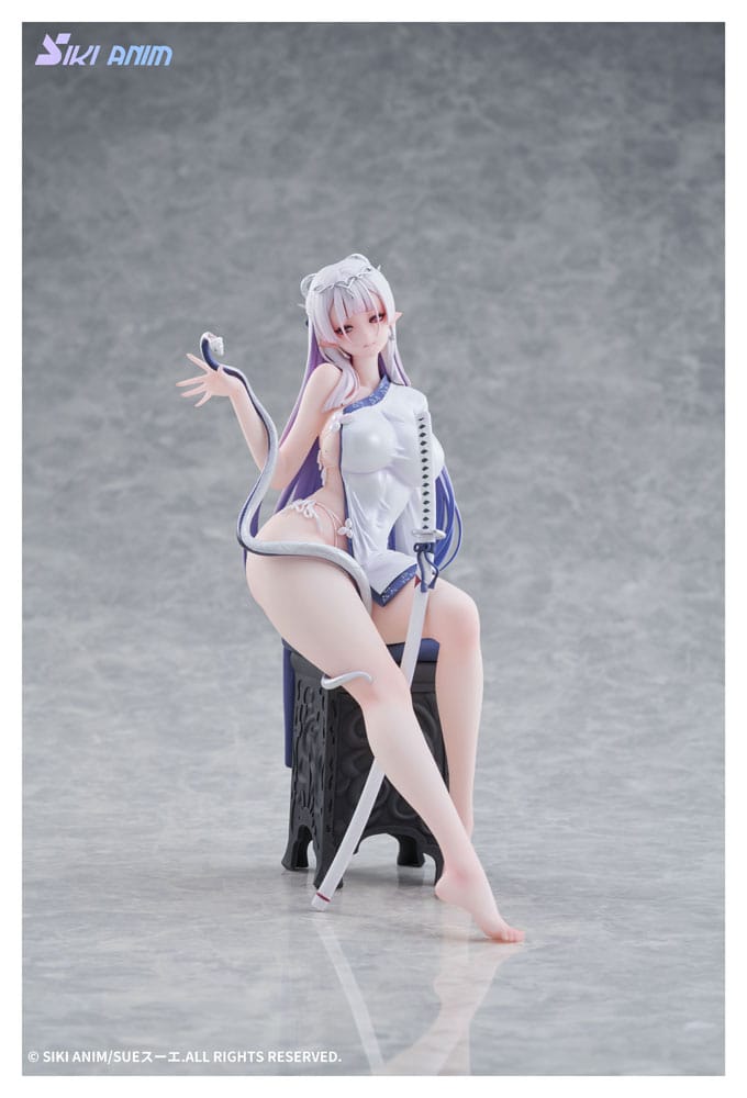 Original Character PVC Statue 1/7 The Color of the Blue - White Snake Deluxe Edition 20 cm