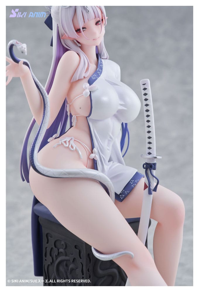 Original Character PVC Statue 1/7 The Color of the Blue - White Snake Deluxe Edition 20 cm