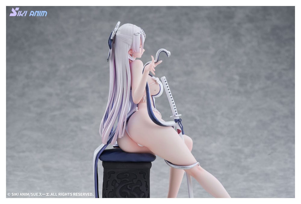 Original Character PVC Statue 1/7 The Color of the Blue - White Snake Deluxe Edition 20 cm