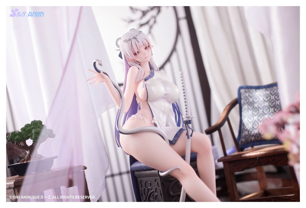 Original Character PVC Statue 1/7 The Color of the Blue - White Snake Deluxe Edition 20 cm