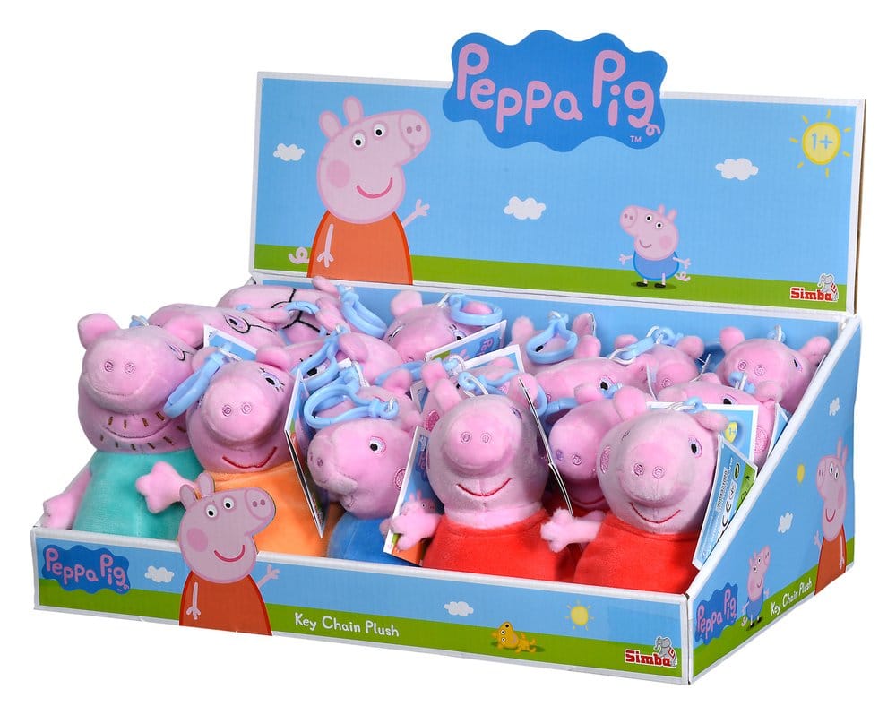 Peppa Pig Plüsch Schlüsselanhänger Display (18)