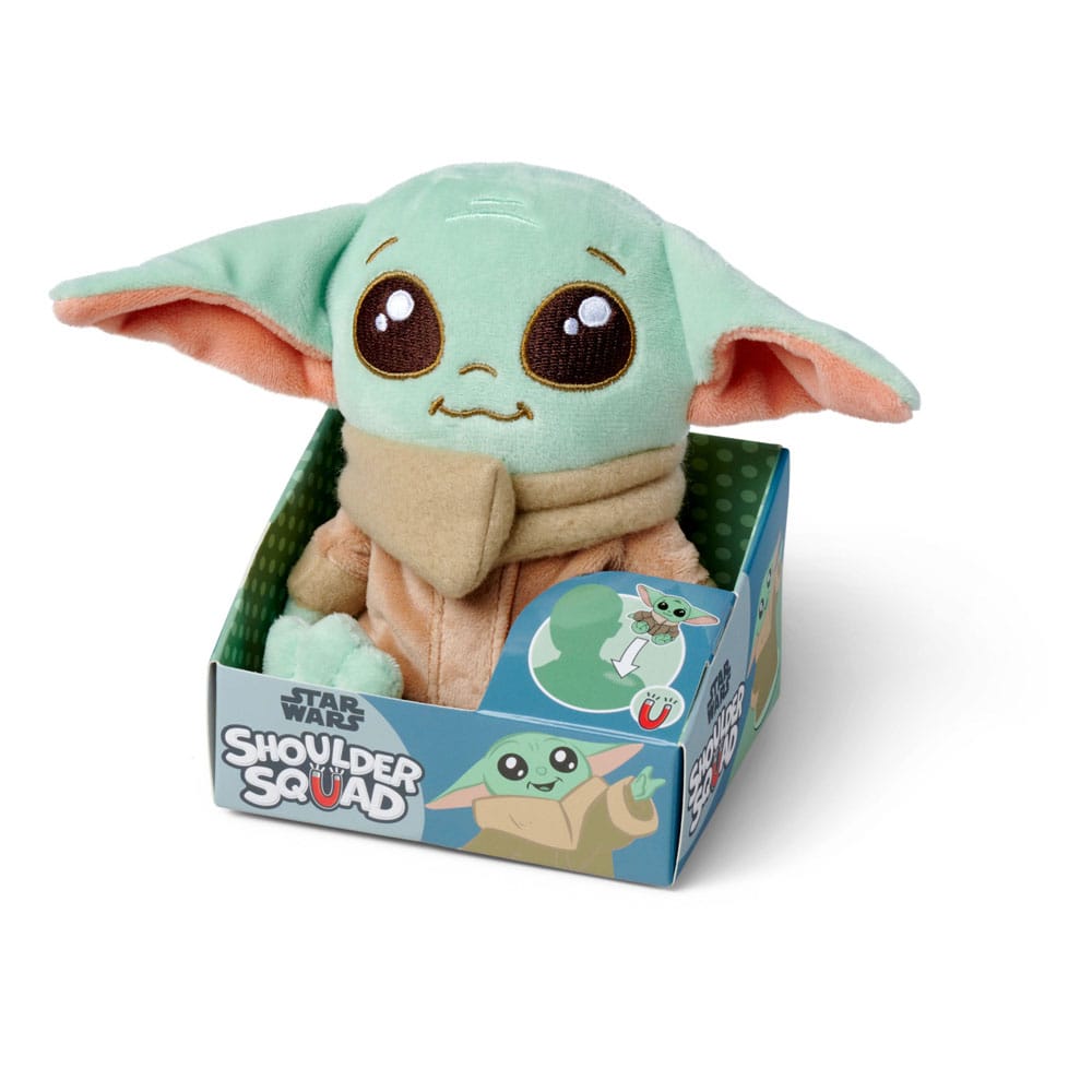 Star Wars The Mandalorian Plüschfigur Grogu Shoulder Rider 12 cm