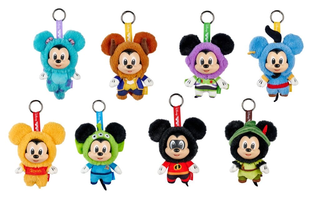 Disney YUYUS Plüsch Schlüsselanhänger Mickey Remix 12 cm Blindbox Display (8)