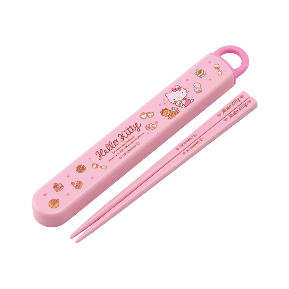 Hello Kitty Essstäbchen mit Box Sweety pink 16 cm