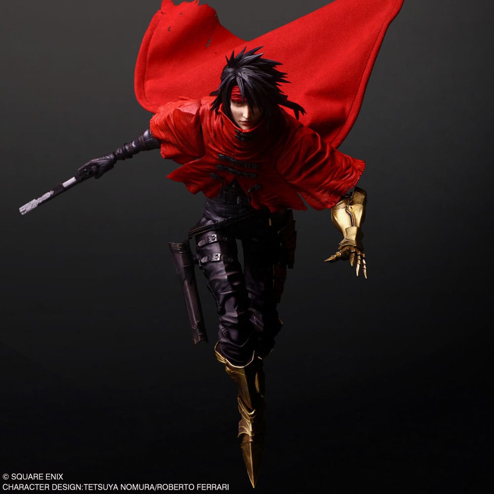 Final Fantasy VII Rebirth Play Arts Kai Actionfigur Vincent Valentine 28 cm