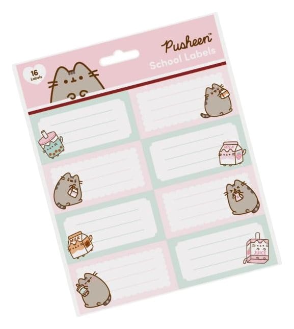 Pusheen Schuletiketten Sips