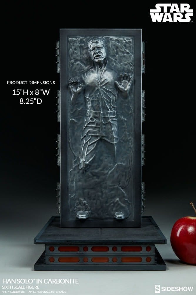 Star Wars 1/6 Actionfigur Han Solo in Carbonite 38 cm