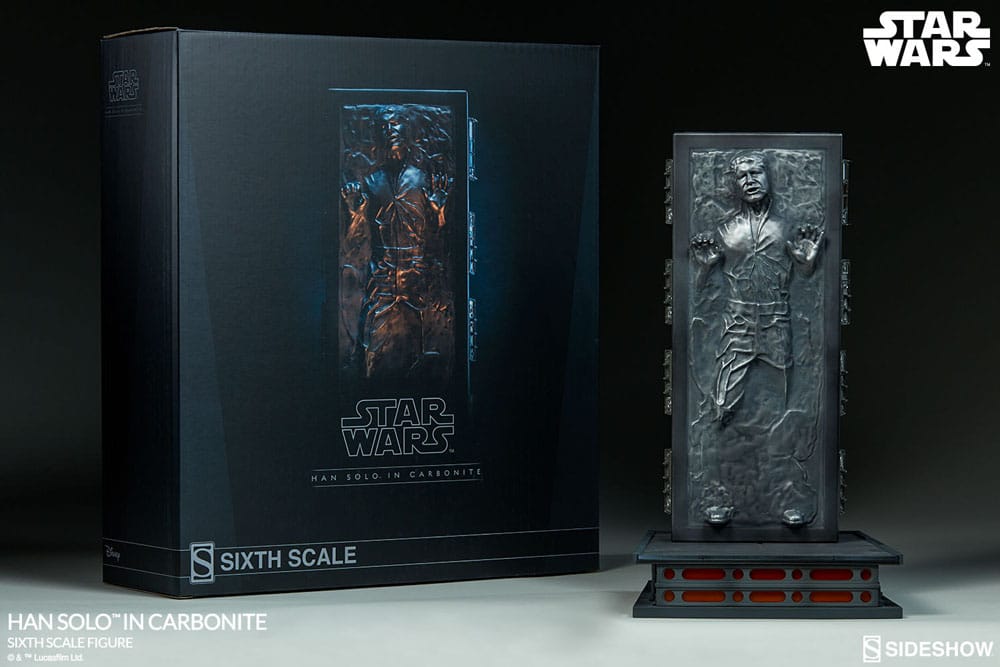 Star Wars 1/6 Actionfigur Han Solo in Carbonite 38 cm