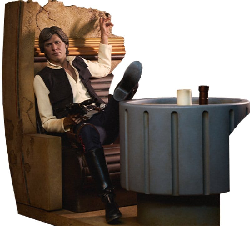 Star Wars Episode IV Mixed Media Premium Format Figur Han Solo: Sorry About the Mess 32 cm
