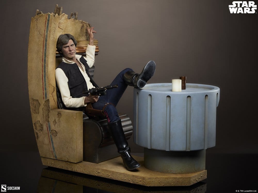 Star Wars Episode IV Mixed Media Premium Format Figur Han Solo: Sorry About the Mess 32 cm