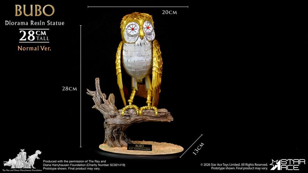 Ray Harryhausens Diorama Resin Statue Bubo Normal Ver. 28 cm