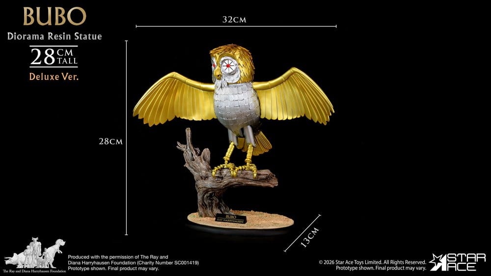 Ray Harryhausens Diorama Resin Statue Bubo Deluxe Ver. 28 cm