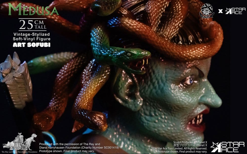 Ray Harryhausen Soft Vinyl Statue Medusa (Vintage-Style) 25 cm