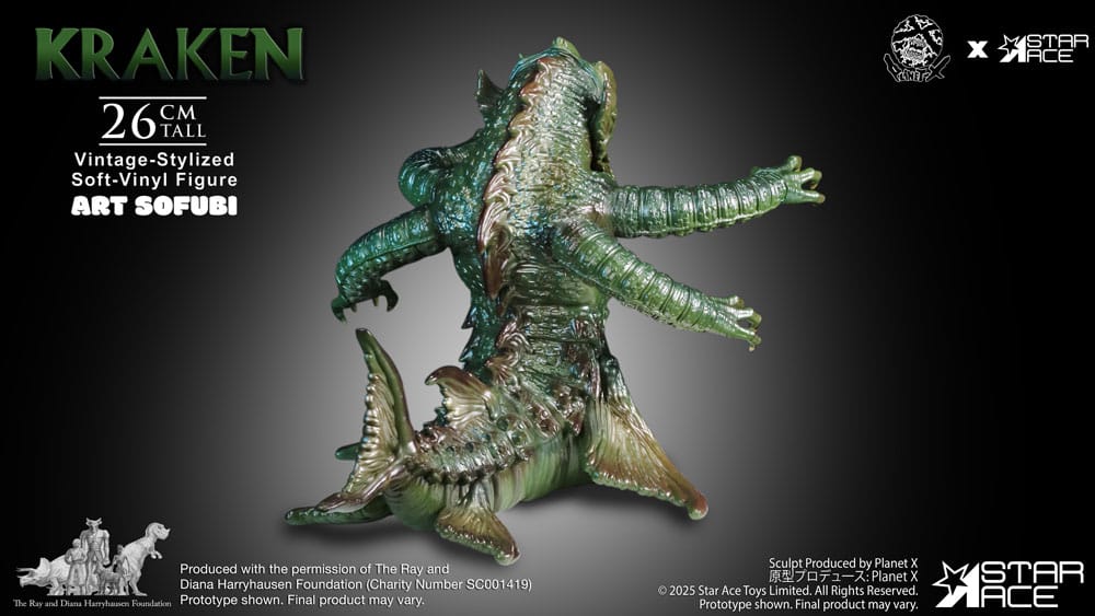 Ray Harryhausens Soft Vinyl Statue The Kraken Vintage Style 25 cm