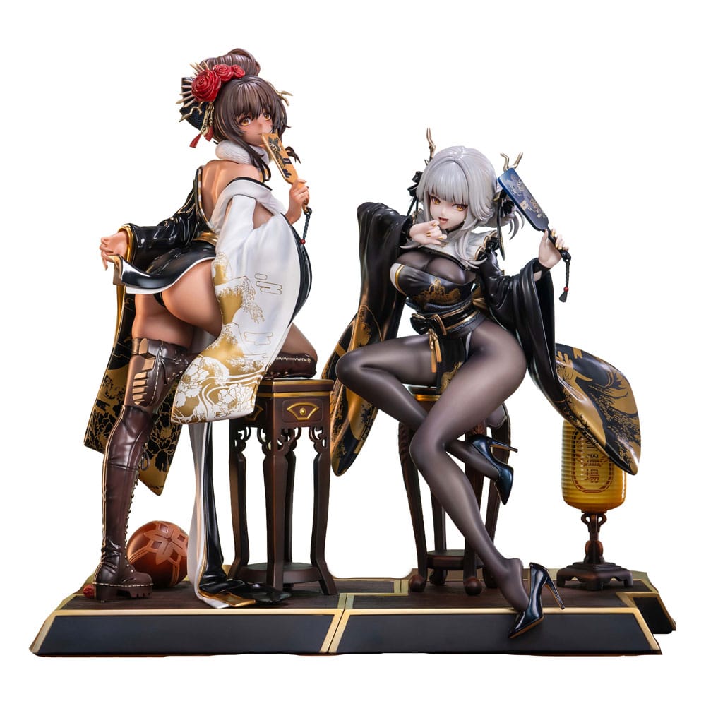 Goddess of Victory: Nikke PVC Statuen 2er-Set 1/4 Blanc & Noir