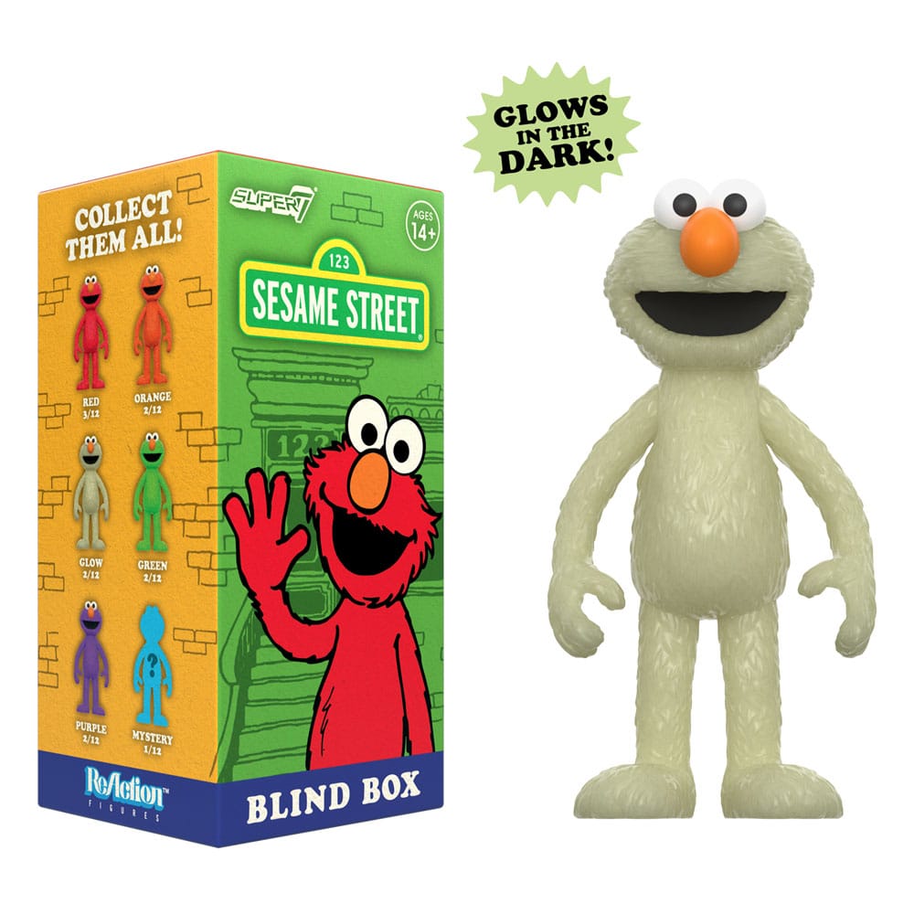 Sesamstraße ReAction Actionfiguren 10 cm Wave 04 Elmo Blind Box Display (12)