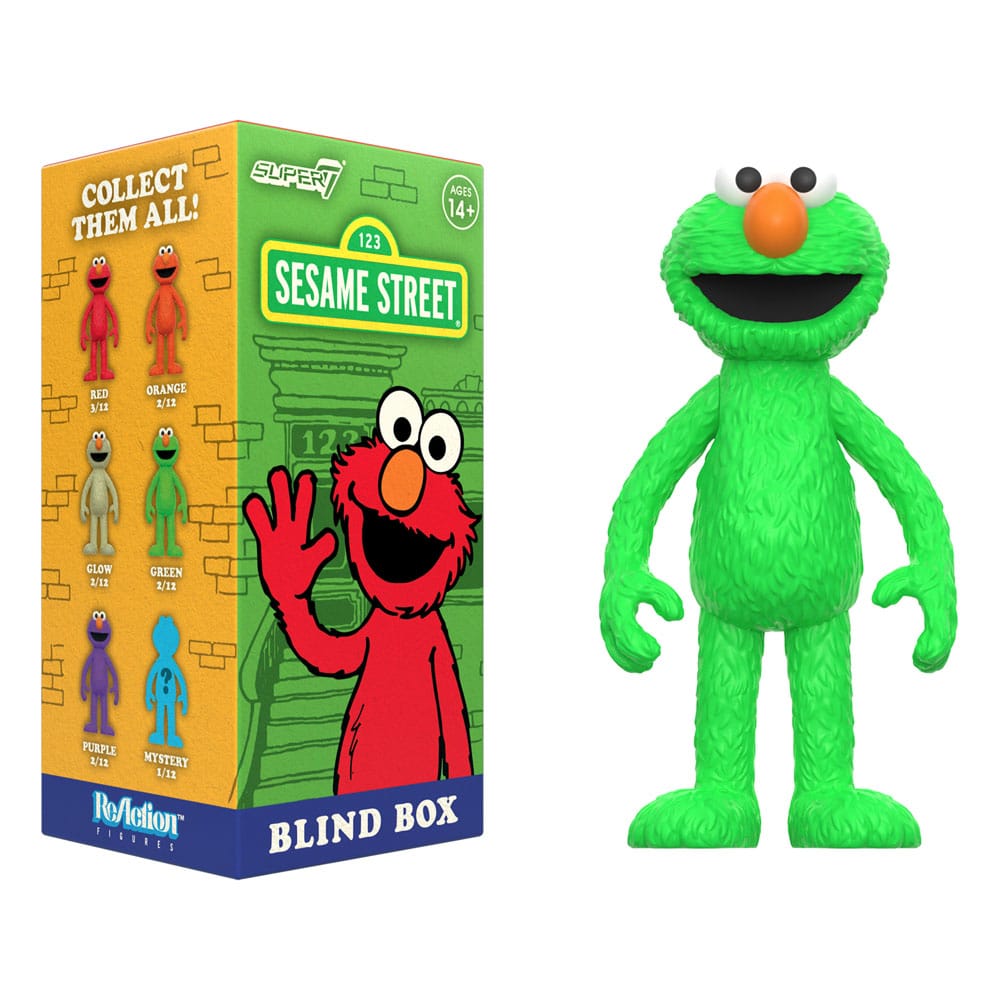 Sesamstraße ReAction Actionfiguren 10 cm Wave 04 Elmo Blind Box Display (12)
