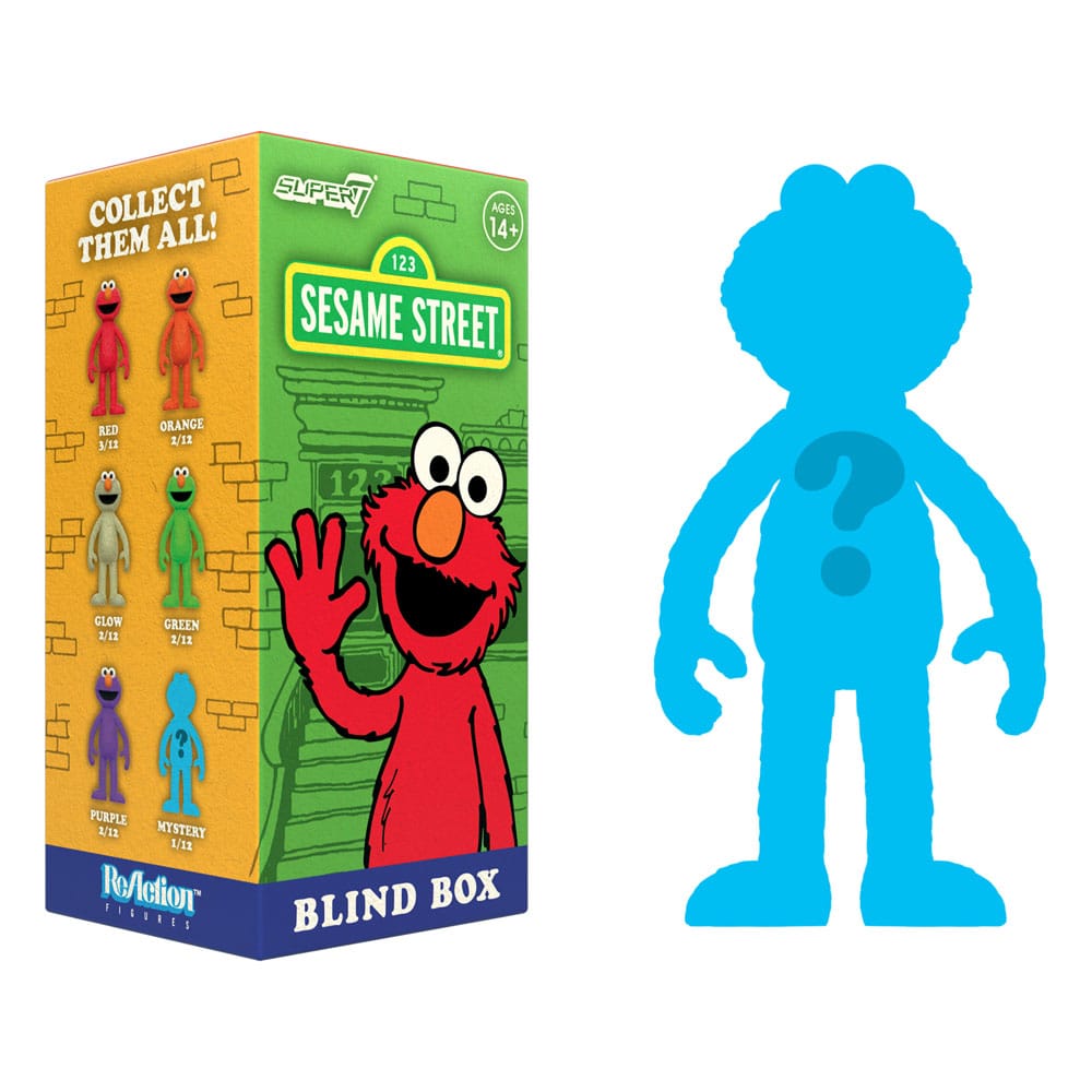 Sesamstraße ReAction Actionfiguren 10 cm Wave 04 Elmo Blind Box Display (12)
