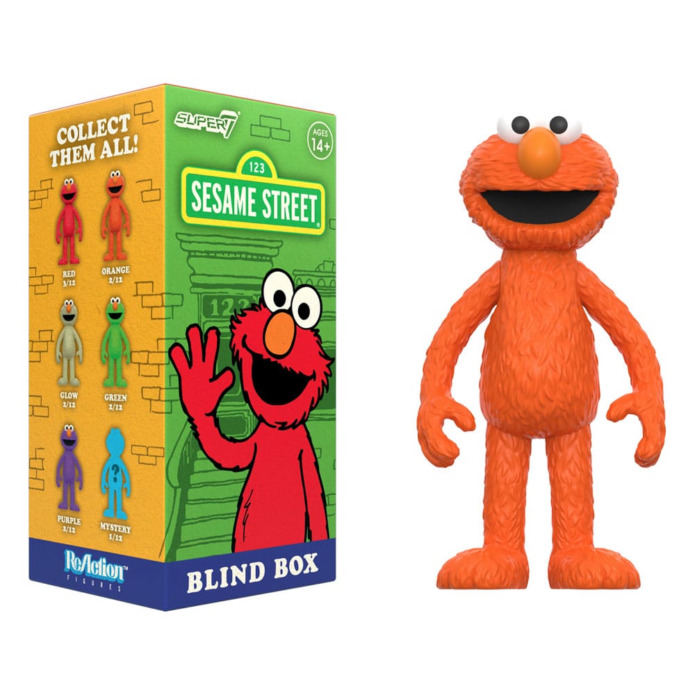 Sesamstraße ReAction Actionfiguren 10 cm Wave 04 Elmo Blind Box Display (12)