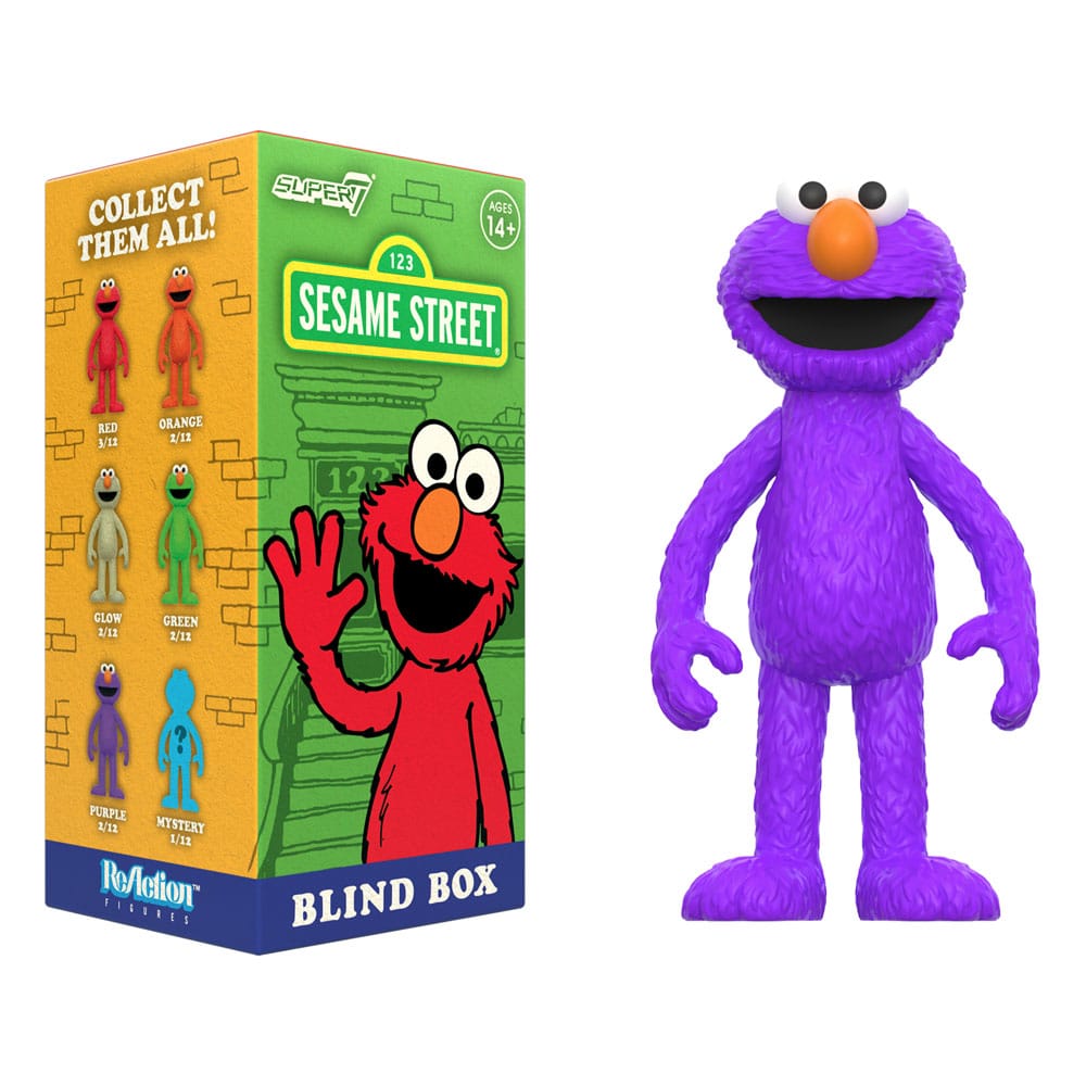 Sesamstraße ReAction Actionfiguren 10 cm Wave 04 Elmo Blind Box Display (12)