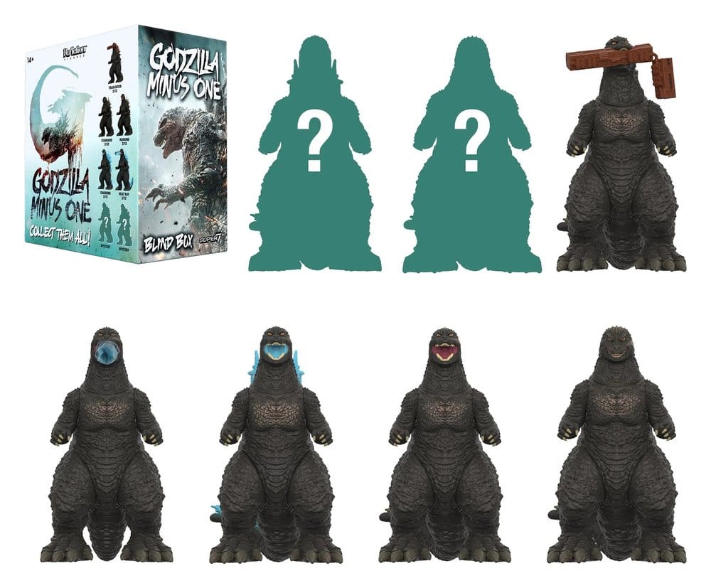Godzilla Toho (Minus One)Actionfigur Blind Box Wave 8 Display (12)