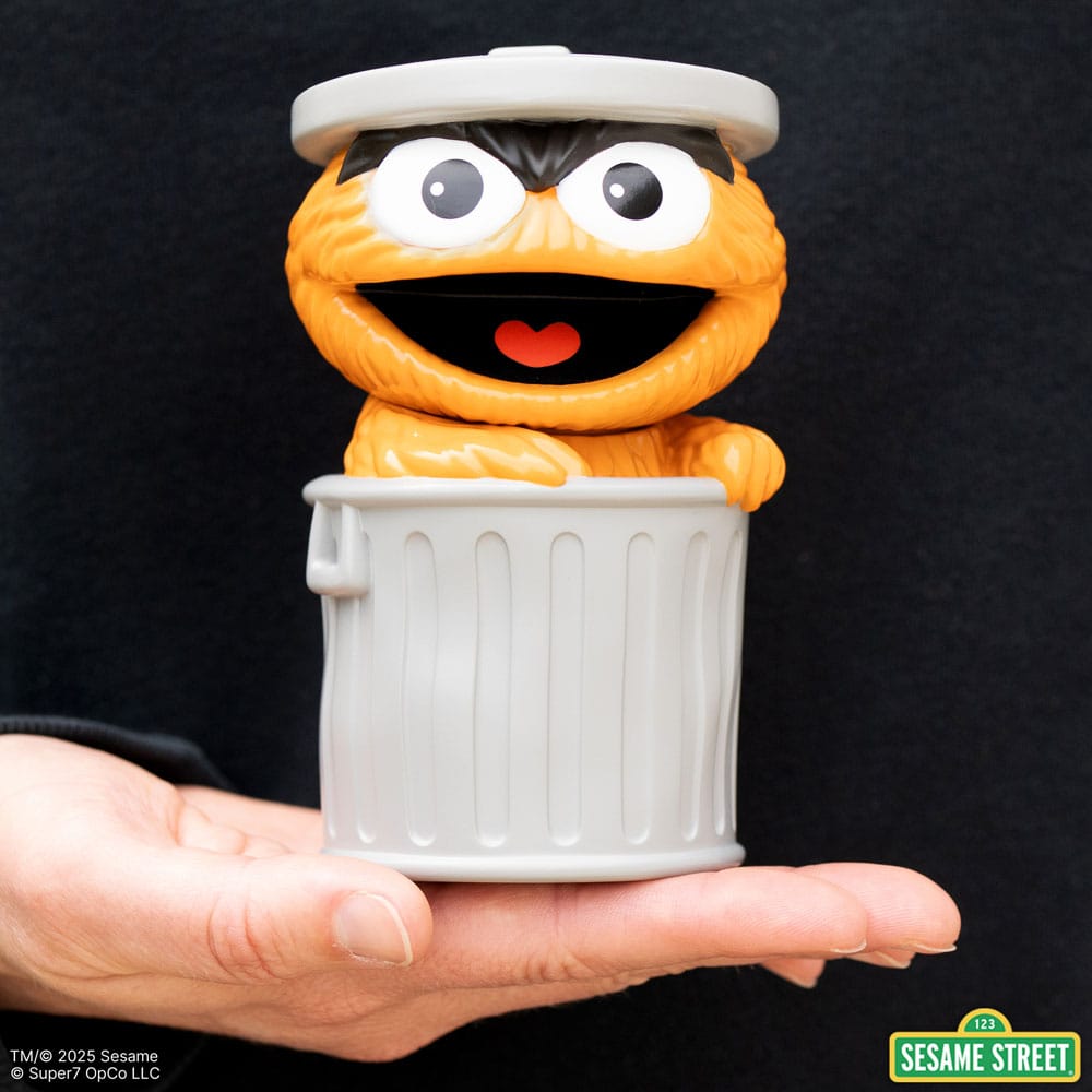 Sesamstraße FUN! FUN! Soft Vinyl Figur Oscar the Grouch (Orange) 13 cm