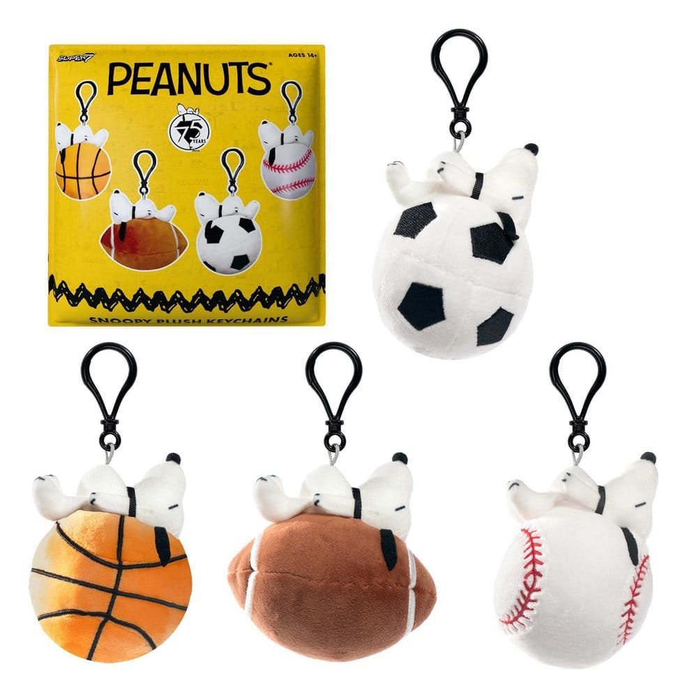 Peanuts Super Duper Plüsch Schlüsselanhänger Blind Bags Wave 1A Display (12)