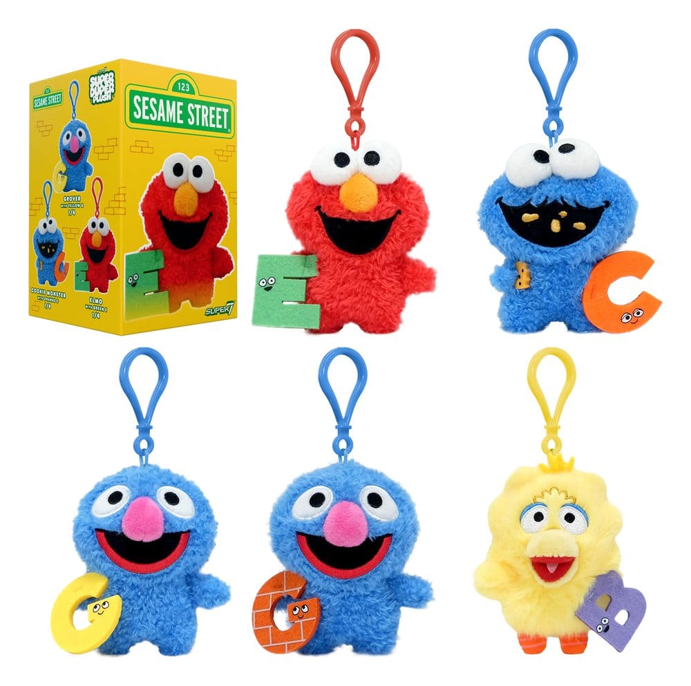 Sesame Street Super Duper Plüschfiguren Wave 01 Blind Box Display (12)