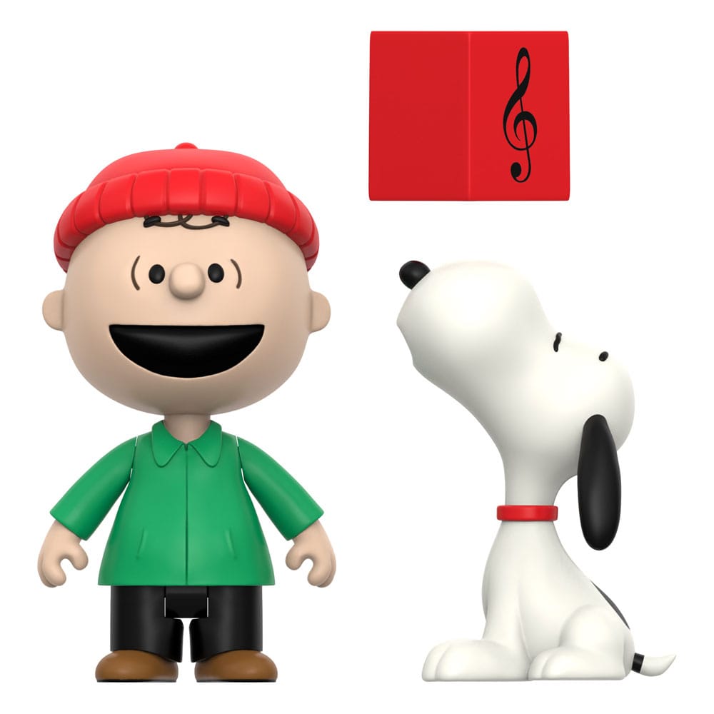 Peanuts ReAction Actionfiguren 2er-Pack Charlie Brown and Snoopy (Caroling) 10 cm