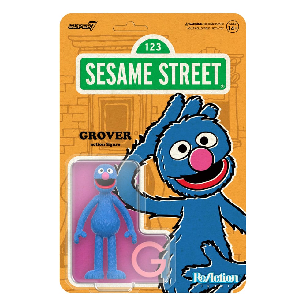 Sesamstraße ReAction Actionfigur Wave 05 Grover 10 cm
