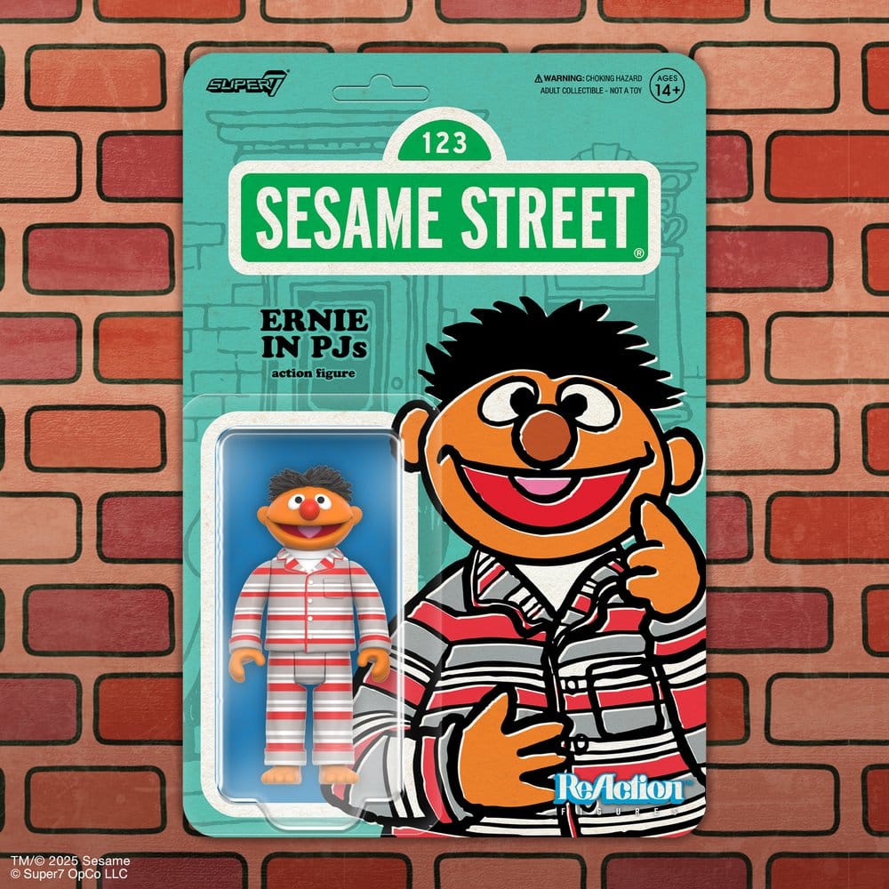 Sesamstraße ReAction Actionfigur Wave 06 Ernie (PJs) 10 cm