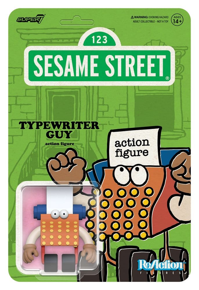 Sesamstraße ReAction Actionfigur Wave 06 Typewriter Guy 10 cm