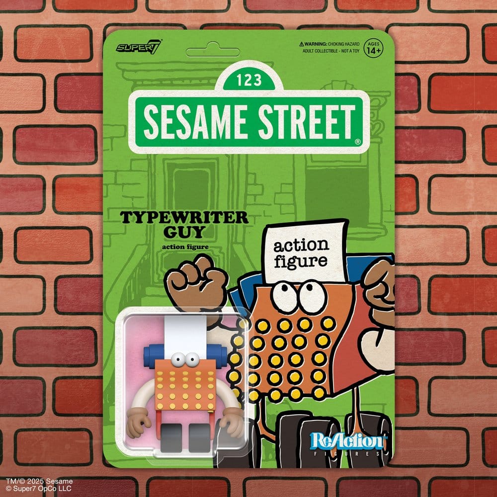 Sesamstraße ReAction Actionfigur Wave 06 Typewriter Guy 10 cm