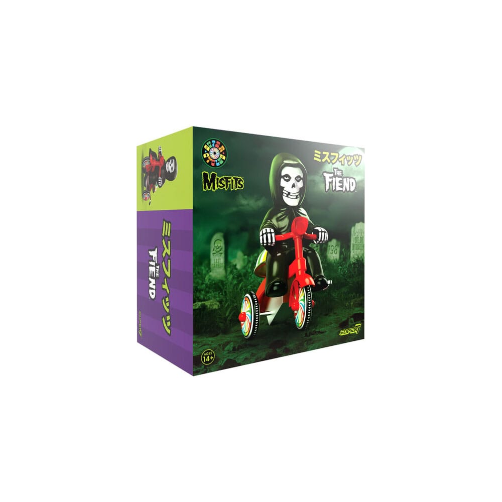 Misfits Super Cycles Actionfigur Fiend (Black with Red Trike) 13 cm