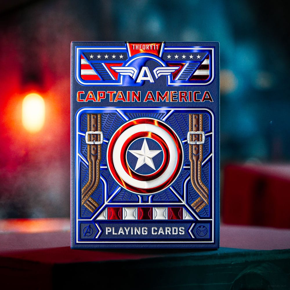 Captain America Spielkarten Patriotic Design