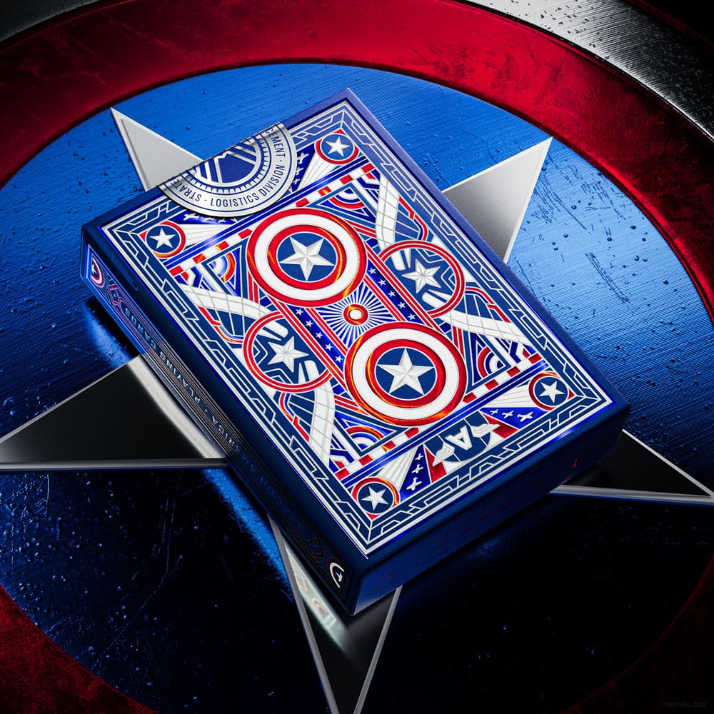 Captain America Spielkarten Patriotic Design