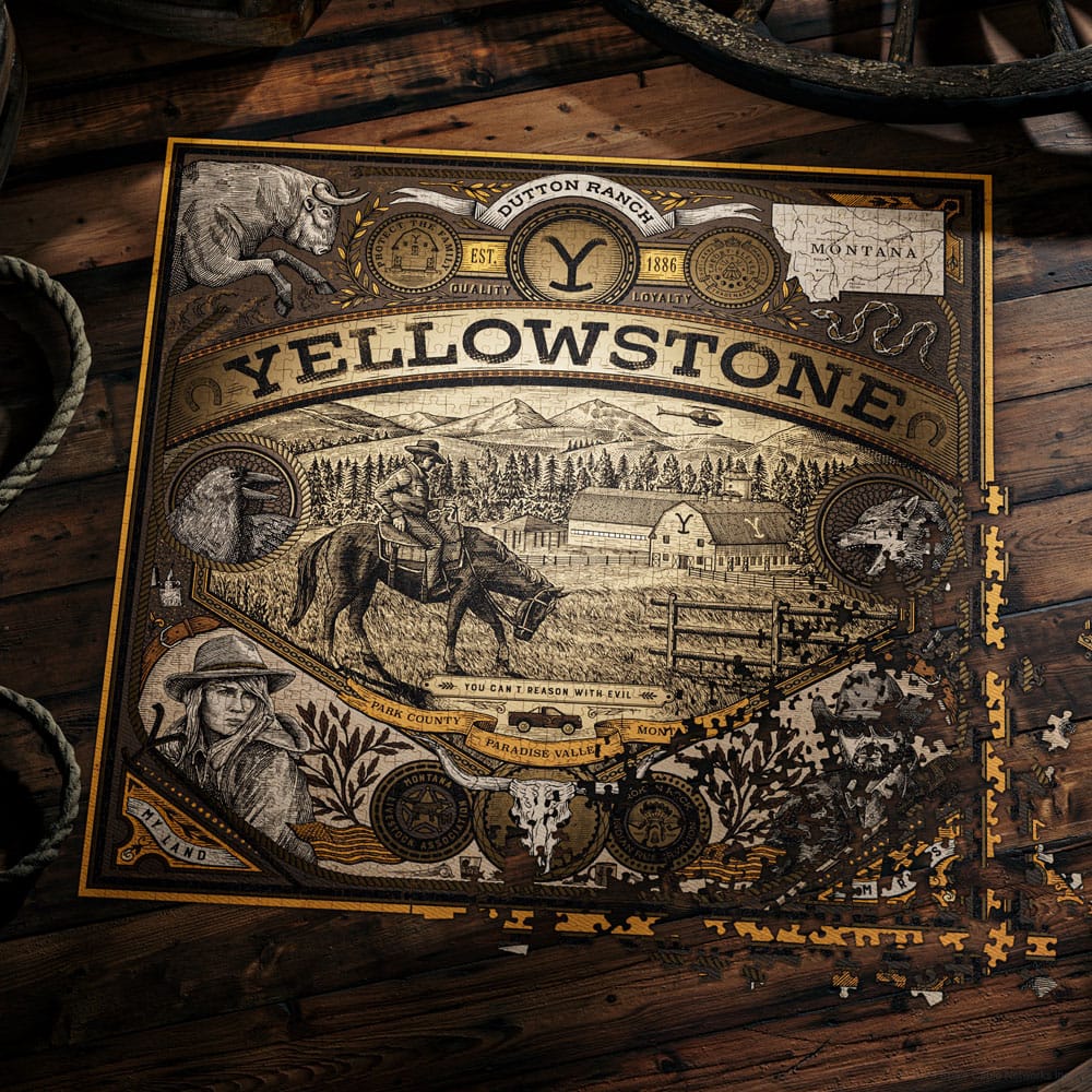 Yellowstone Multi-Dimensionales Puzzle (1000 Teile)