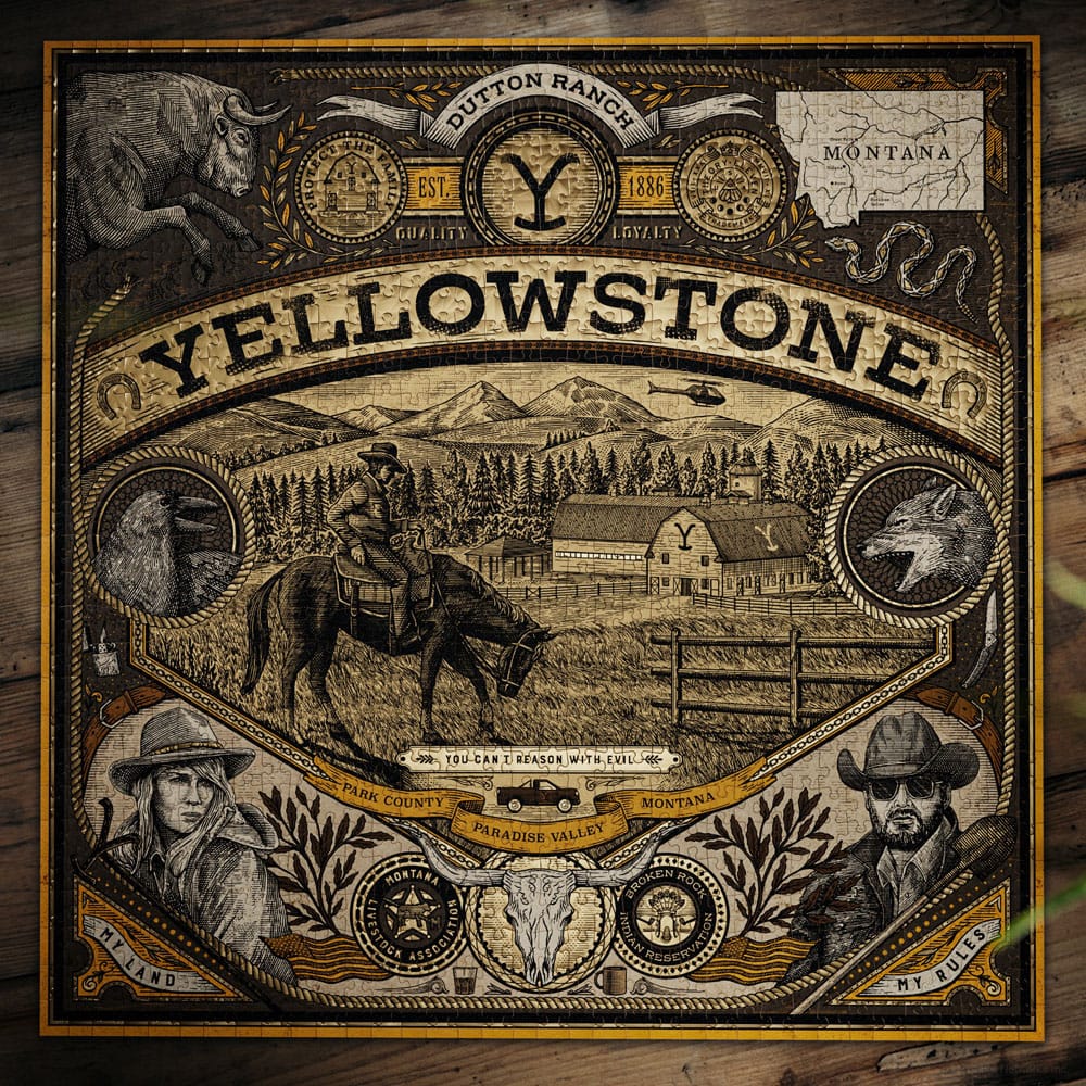 Yellowstone Multi-Dimensionales Puzzle (1000 Teile)