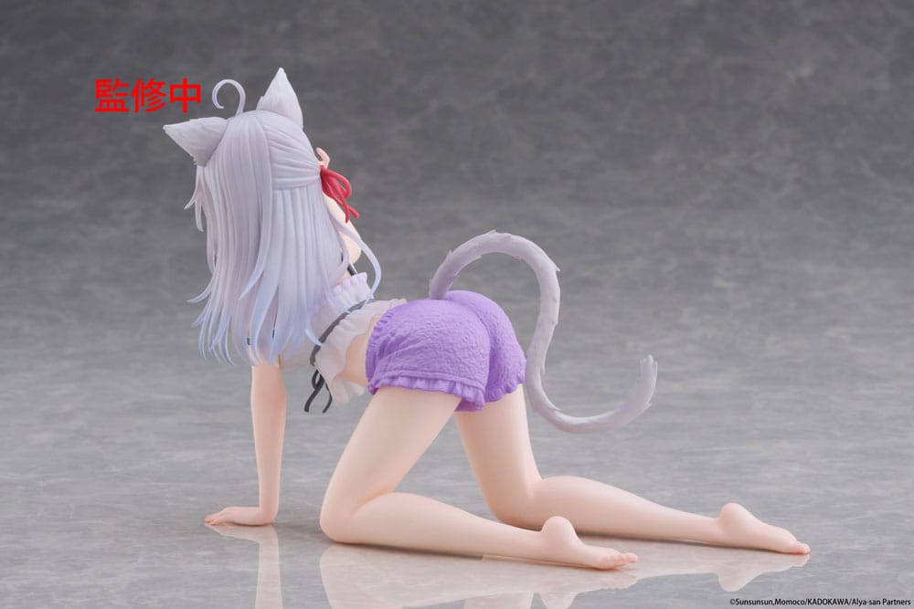 Alya Sometimes Hides Her Feelings in Russian PVC Statue Desktop Cute Figure Alya Cat Ear Roomwear Ver. 13 cm