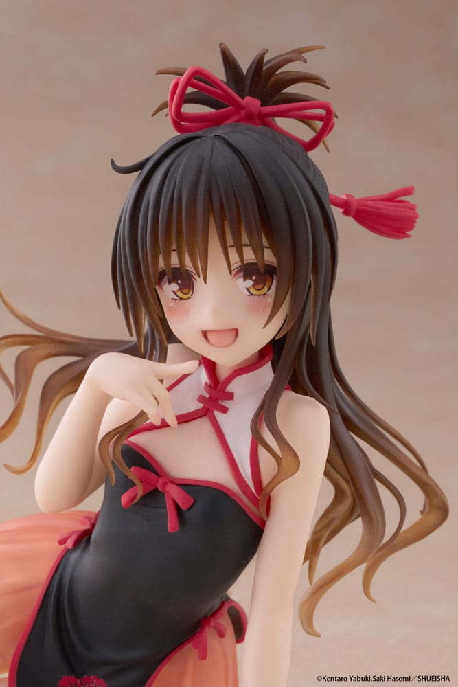 To Love-Ru Darkness PVC Statue Desktop Cute Figure Mikan Yuki Chinese Dress Ver. 13 cm