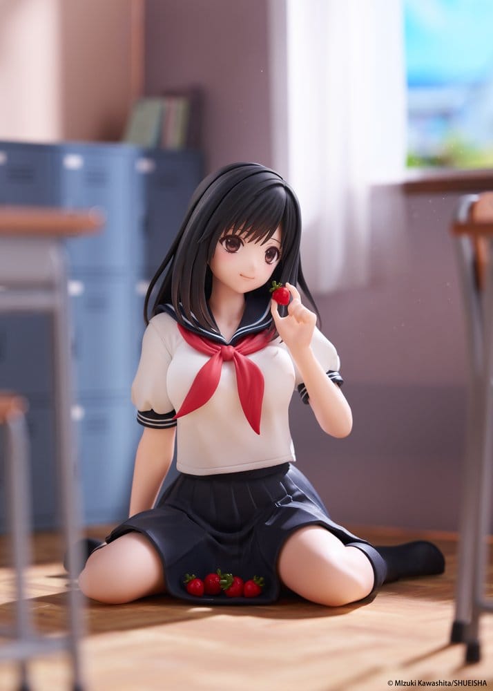 Strawberry 100% Desktop Cute PVC Figur Aya Tojo (School uniform Ver.) 13 cm