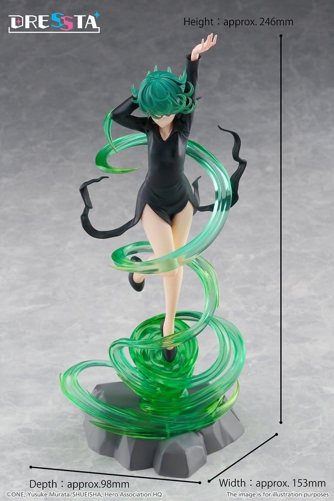 One-Punch Man Dressta PVC Figur Terrible Tornado 24 cm