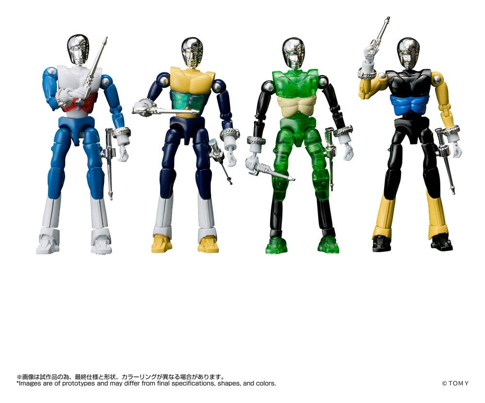 Microman Legacysoul Actionfiguren 4er-Pack SPYM M14X Set