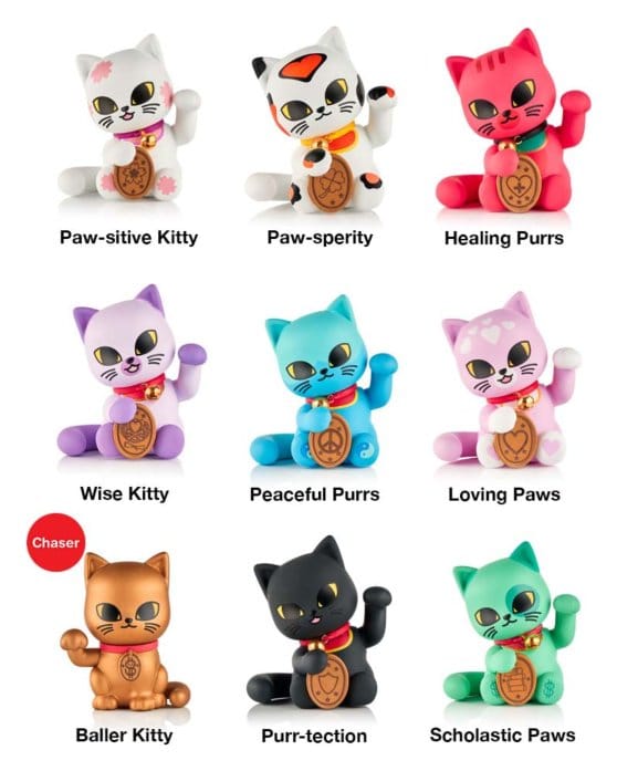 Lucky Cats Blind Box Figuren Sortiment 6 cm (8)