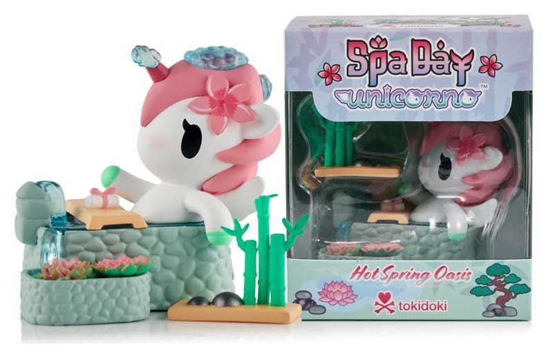 Unicorno Window Box Figur Spa Day Hot Springs Oasis 7 cm