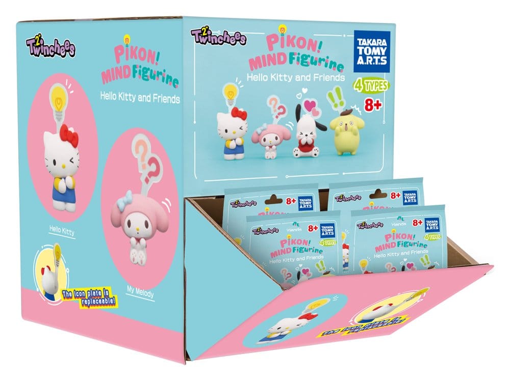 Sanrio Twinchees Minifiguren Hello Kitty & Friends Pikon Mind 5 cm Blind Pack Display (24)