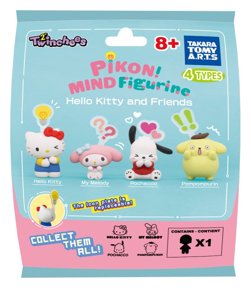 Sanrio Twinchees Minifiguren Hello Kitty & Friends Pikon Mind 5 cm Blind Pack Display (24)